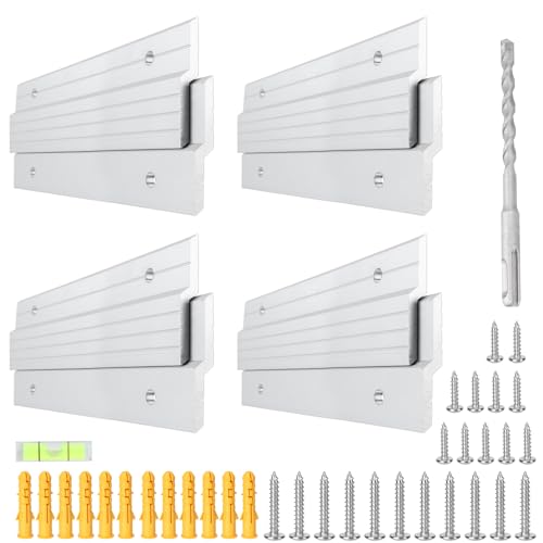French Cleat Heavy Duty 41 inch - 4 Pairs Aluminum Z Picture Hanger - size: (4 Pair) 41-inch