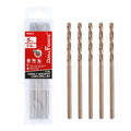 1/4 in. x 6 in. Cobalt Aircraft Extension Drill Bits Set(5PCS), M35 High Speed Steel Drill Bit Extra Long Deep Hole Drilling for Stainless Steel, Plastic and Wood - size: 1/4"x6"(5PCS)