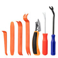 7 Pieces Staple Remover Tools Set for Upholstery, Construction and Auto Car, Professional Tack and Nail Puller Kit for Efficiently and Easily Remove All Kinds of Staples,Tacks and Nails - color: Yellow