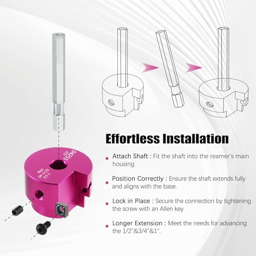 PVC Pipe Reamer Kit 4 PCS 1-1/2", 2", 3", 4" for SCH 40 PVC CPVC ABS - size: 1-1/2+2+3+4 Inch
