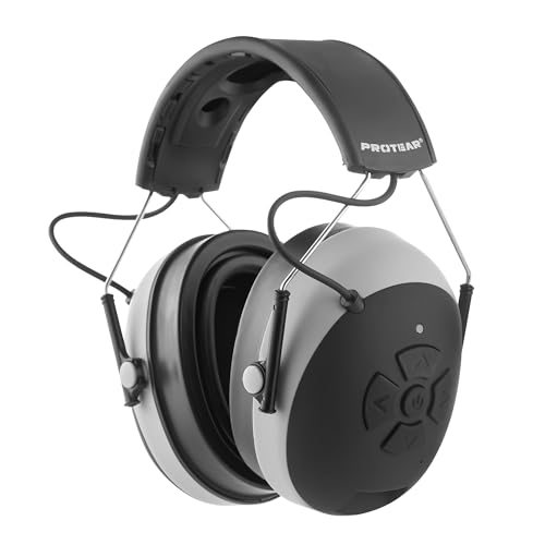5.4 Bluetooth Hearing Protection Headphones 30dB, 48H Playtime Rechargeable - color: Grey