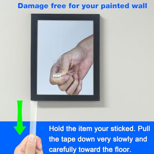 ADY Double Sided Tape Heavy Duty Removable 1in x 20ft, Clear Mounting Tape for Walls, Picture Hanging Strips Damage Free - color: Clear
