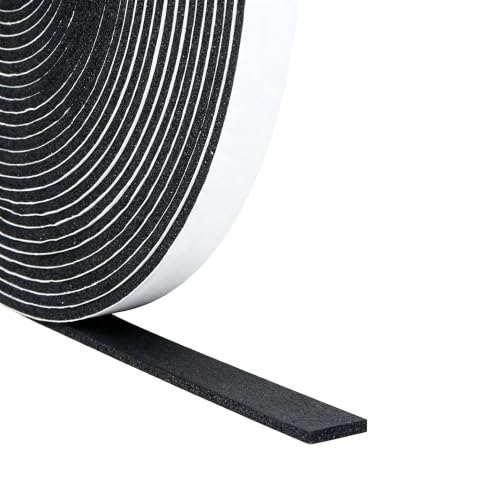 DGSL Foam Weather Stripping, 1/2" x1/8", 49.5Ft Door Window Seal Tape - size: 1/2In x 1/8In x 49.5Ft