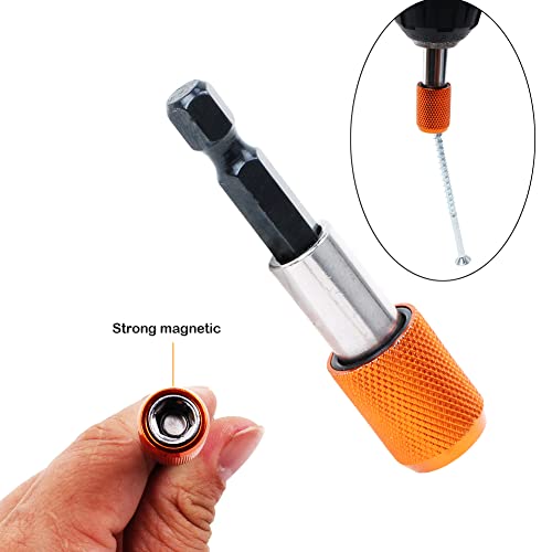 Magnetic Drill Bit Holder 2PCS 1/4" Quick Change Drill Adapter - size: 1/4