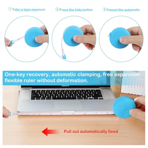 16 Pack Tape Measure, 60 Inch/150cm Retractable Body Measuring Tape - Soft Sewing Tape for Tailor, Craft & Cloth Measurements (Black) - color: Black