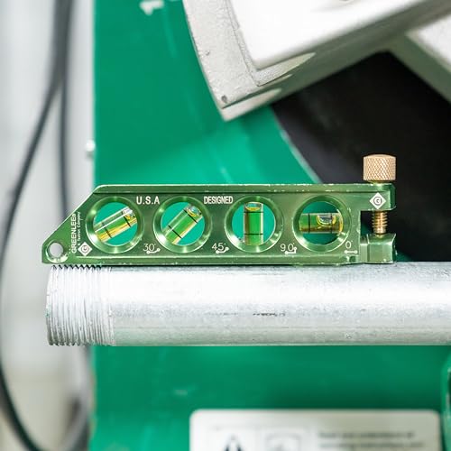 Greenlee L77 Mini Magnetic Bubble Level with Conduit Bending Offset Aid