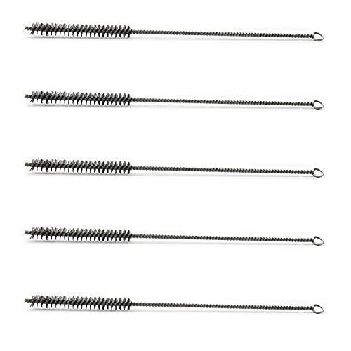 Steel Wire Tube Brushes, Stainless Steel, 0.5" Diameter, 12" Length, 5pcs - color: 5pcs, size: 1.2cm