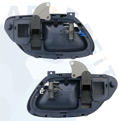 APPERFiT Interior Door Handle w/Bezel Kit (Blue) Compatible with 1995-2002 Chevy Chevrolet GMC Truck C1500 C2500 C3500 K1500 K2500 K3500 Suburban Tahoe Yukon 15708045 15708046 - color: Blue