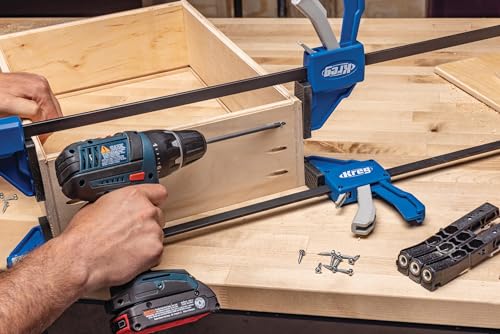 Kreg KPHJ230 - Kreg Pocket-Hole Jig Micro - Micro Jig for Thin Stock, Cabinets, Drawers & Repairs - 33% Smaller Holes - Create Micro Pocket Hole - For 1/2? & 3/4? Thick Materials