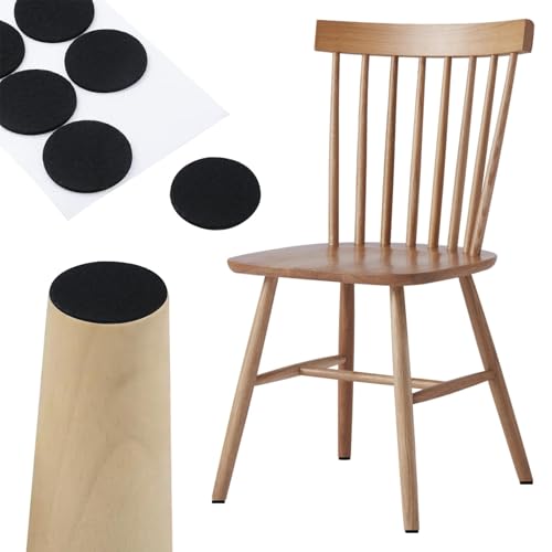 Antrader 160 Pack 0.7 Inch Self-Stick Furniture Round Felt Pads,Black - color: Black, size: 0.7" Dia. Round