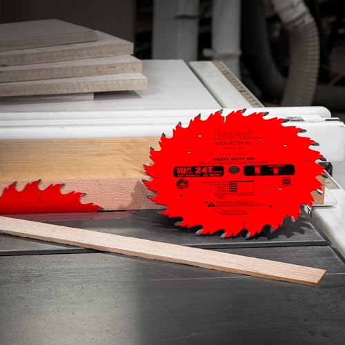 Freud LM72R008 8" Heavy-Duty Rip Blade, Multi, One Size - style: 8-Inch 24 Tooth FTG Ripping Saw Blade with 5/8-Inch Arbor and PermaShield Coating