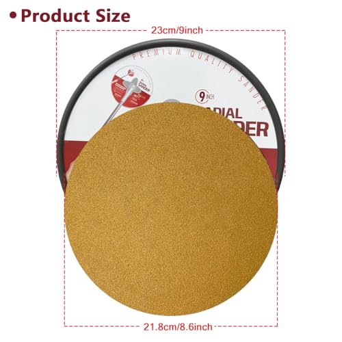 Drywall Sander 9 Inch Radial Round Sander Paper 30pcs - size: 9'' Drywall Sander B Set