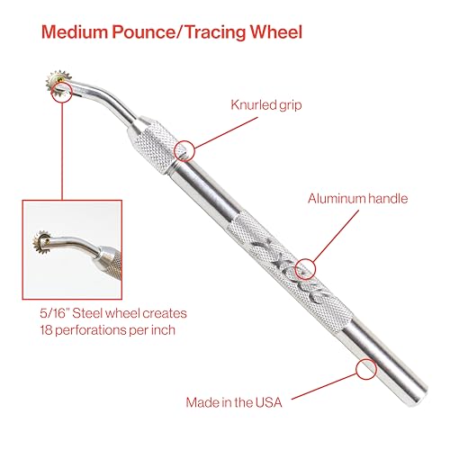 Excel Blades 5/16-Inch Pounce Wheel, Stainless Steel Tracing Tool, USA - color: 5/16 Inch