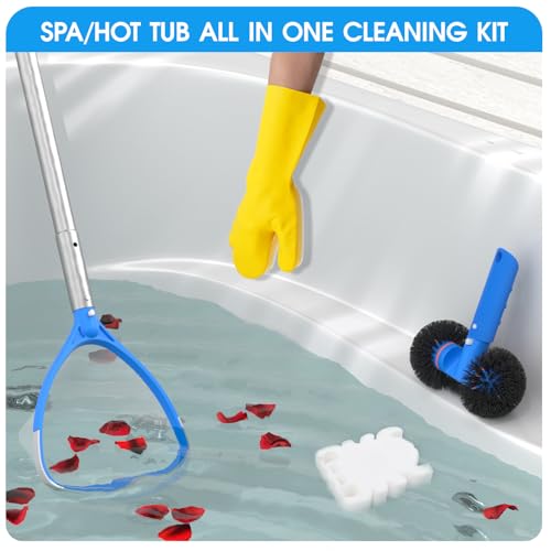 TidyMister 5-in-1 Spa Cleaning Kit with 2 ft Pole - size: 5pcs