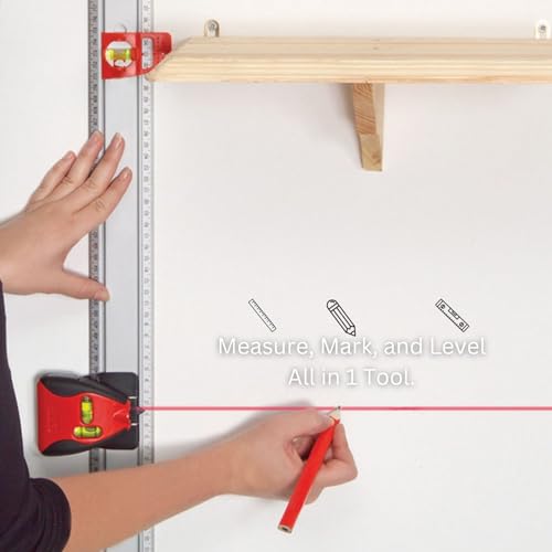 Kapro 814 - Set&Match Ruler + Pro Line Laser and Stud Finder - 36 - size: 36-Inch, style: Pro Laser Set-A-Shelf