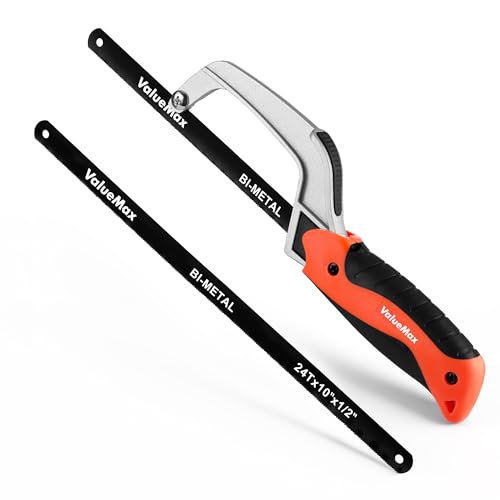 ValueMax Mini Hack Saw with Extra 1 Piece Bi-Metal 10 Inch Blade