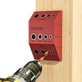 Muzata Upgraded Multi-angle Cable Railing Drill Guide Jig Red CT24 - size: Red