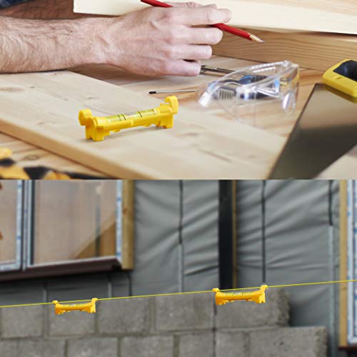 DOWELL 6-PACK Hanging Bubble Line Level Mini Spirit Line Level for Building Trades Bricklaying Tiling Engineering Surveying Metalworking and Measuring HY030637 - size: HY030637