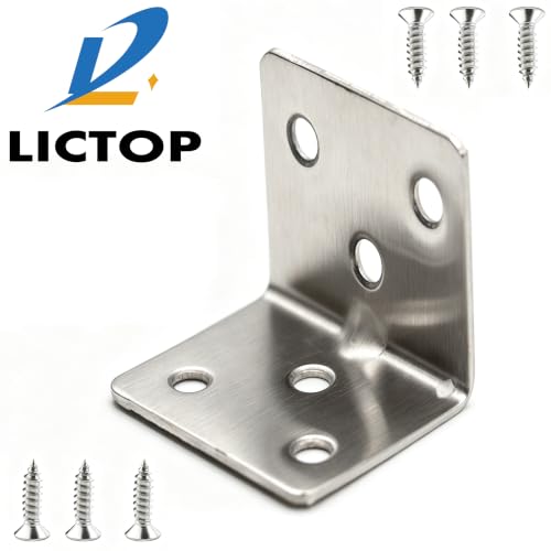 Shelf Support Corner Braces, 1.5 x 1.2 x 0.06 Inches - size: 1.5 x 1.2 x 0.06 Inch, style: Rectangular End