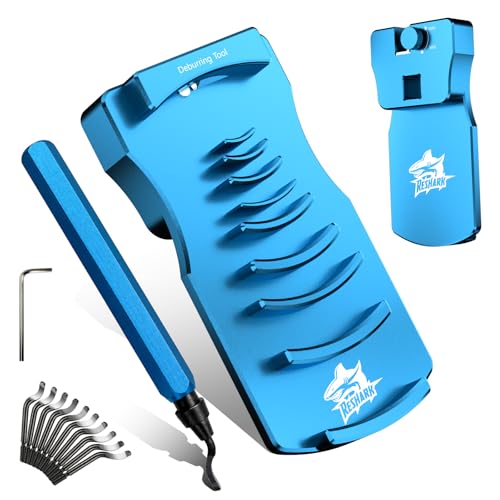 9-in-1 Inner & Outer PVC Pipe Deburring Tool Kit,Chamfers PVC Chamfer Tool - color: Blue Plus