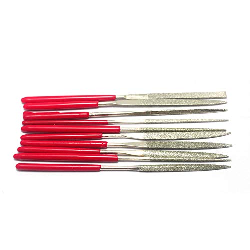 Mini Diamond Needle File Set (10 Piece),2mm x 100mm