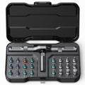 Bomivoi 24 in 1 Magnetic Screwdriver Set, DIY Ratchet Screwdriver Set, Multi Bit Magnetic Drive Set with Detachable Ratchet Handle, Portable Precision Repair Tool Kit for Furniture Computer Bicycle - style: 24 IN 1
