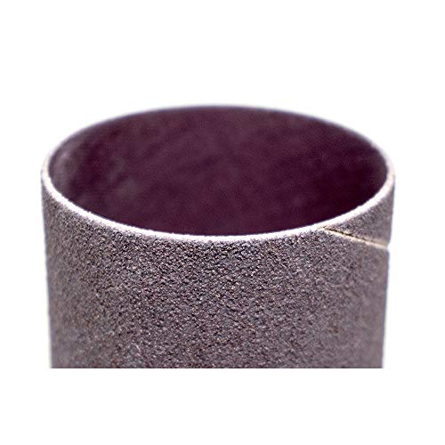 Benchmark Abrasives 3/4” x 1” Aluminum Oxide Abrasive Spiral Bands for Rotary Tools, Drum Sleeves for Sanding Deburring Blending Polishing on Metals Plastic Wood Rubber (10 Pack) - 120 Grit - style: 120 Grit