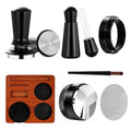 7Pcs Espresso Accessories Kit 58mm Coffee Tamper Set Tool for Barista - size: 58 mm