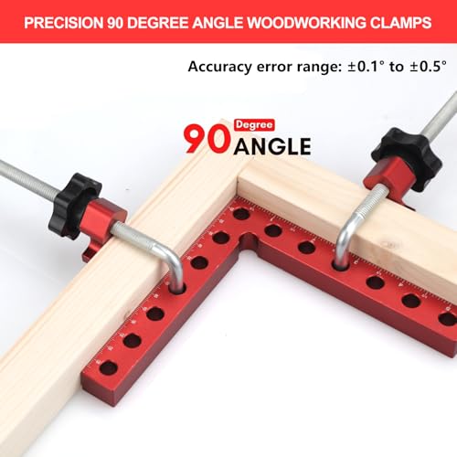 4P 5.5" 90° Corner Clamps for Woodworking, Right Angle Clamps