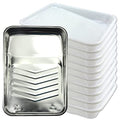 1 Piece 9 Inch Metal Paint Tray with 10 Disposable Tray Liners