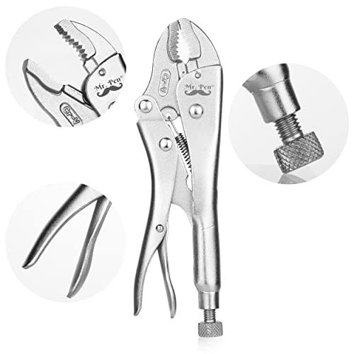 Mr. Pen- Locking Pliers, 7 Inch, Curved Jaw