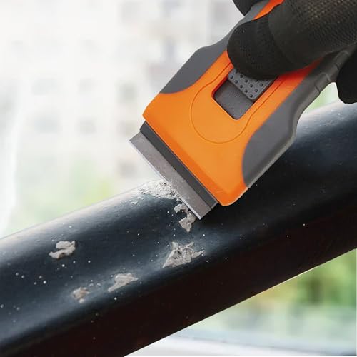 Razor Blade Scraper Tool with 5pcs Extra Blades, Cleaning Razor Scraper, Glass Top Stove Scraper for Oven Door, Cooktop Scraper, Glass Scraper Cleaning Paint - size: 1 Pack
