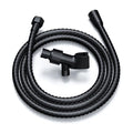 MAYYAYA Brass Ball Handheld Shower Head Holder, 59IN ShowerHead Hose, Black - color: Black