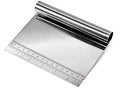 Dough Pastry Scraper Stainless Steel Bench Scraper with Measuring Scale Multipurpose for Butter, Cake, Onion, Vegetable, Pizza Cutter - Pastry Bread Separator