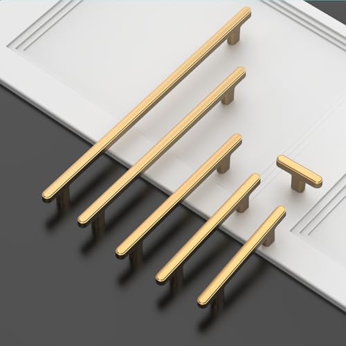 Asidrama 2244 10 Pack 3.75 Inch(96mm) Champagne Bronze Kitchen Cabinet Handles, Cabinet Pulls Kitchen Cabinet Hardware for Cupboard Drawer Pulls - color: Champagne Bronze, size: 3.75" Hole Center, style: 10 Pack