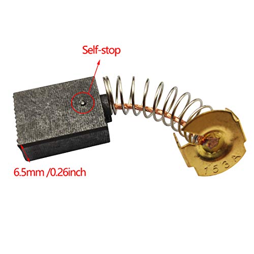 Electric Carbon Motor Brushes, 30Pcs Angle Grinder Carbon Brushes Replacement Repair Kit The Maintenance of Motors 6.5x13.5x18mm 153A - size: 153A