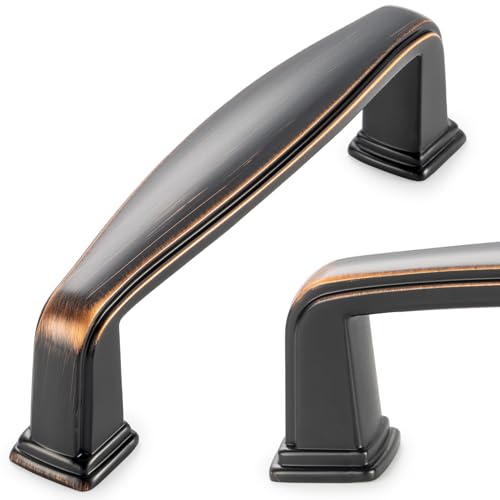 KOOFIZO 10 Pack 3 in Oil Rubbed Bronze Cabinet Pulls, Drawer Handles 1817 - color: Oil Rubbed Bronze, size: 3" CC - 10Pcs