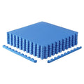 CAP 24-Inch EVA Interlocking Puzzle Mat, 1-Inch, Blue T Pattern, 1-Pack