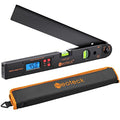 Neoteck 16 inch Digital Angle Finder 225°Aluminum Protractor LCD Backlight - color: Black