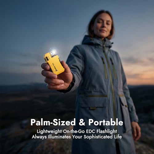 WUBEN G5 EDC Rechargeable Flashlight, Mini Bright Small Pocket Flash Light - color: Yellow