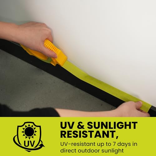 TAPEBEAR Green Painters Tape with Dispenser 21-Days Clean Removal