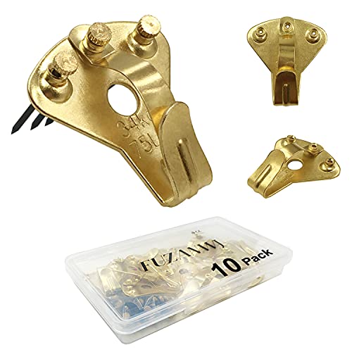 Earthquake Hangers Heavy Duty Picture Hanging Hooks 75lbs 10pcs