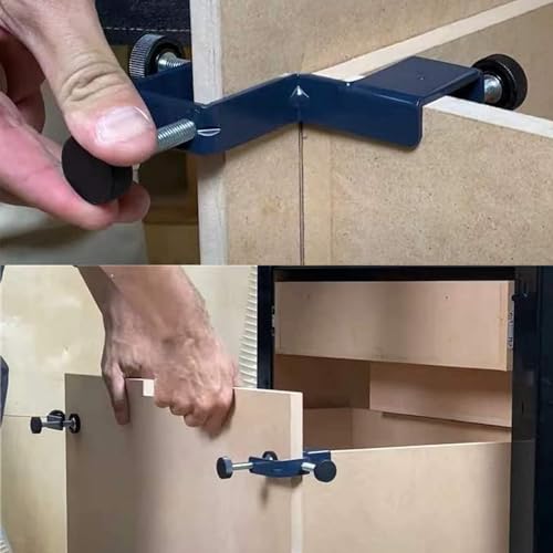 Drawer Front Installation Clamps 2PCS,Cabinet Drawer Installation Clamps,Cabinet Hardware Jig Drawer Jig For Easy and Fast Drawer Front Panel Installation