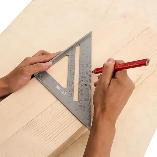 BLACK CANYON 7 Inch Rafter Angle Square, Aluminum - size: 7"