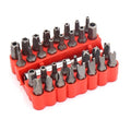 Castuvy 33 pcs Screwdriver Bit Set, Security Bit Tamper Proof Set of 1/4" Shank, Torx Screwdriver Bit, Star Screwdriver Bit with Holder