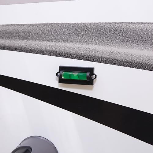 Camco Camper/RV Level - Features Front to Back/Side to Side RV Leveling - Easy Install w/Screws or Adhesive Tape - 2-Pack (25523)