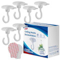 TAILI Adhesive Ceiling Hooks for Hanging Plants, No-Drill 6 Pack White - color: White, size: 6x Large