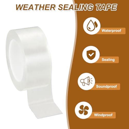uxcell Window Weather Sealing Tape, 2 Inch x 32.8 ft (9.8mil Thick) - size: 2 Inch x 32.8 ft x 9.8mil