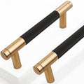 12 Pack 3 3/4 Inch 96 mm Bronze and Black Knurled Cabinet Handles Cabinet Pulls Aluminum Handles Pulls Oxidation Finish with Diamond Pattern pulls - color: Bronze and Black, size: 3 3/4 Inch