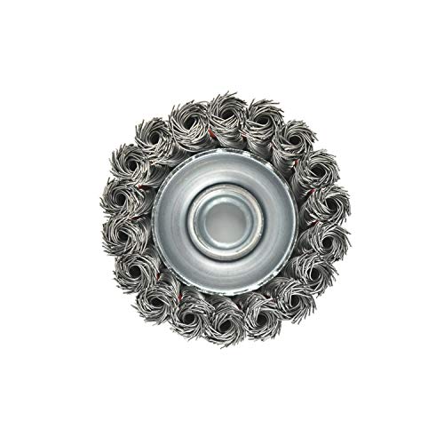 AAIN 3 inch Wire Wheel Brush, 2Pack Twisted Knotted Cup Brush for Grinders - size: 2 pack, style: 3 Inch Knotted Cup Brush